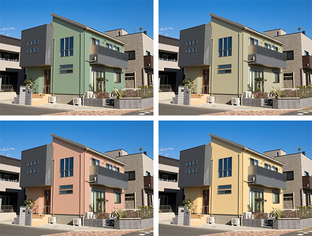 カラーシミュレーション 外壁 屋根の色選び 松戸市 柏市 鎌ヶ谷市の外壁塗装 屋根塗装 防水ならラクスト